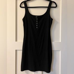 Black mini dress